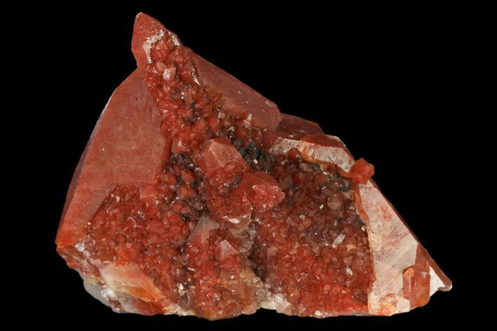 Natural, Red Quartz Crystal Cluster - Morocco #158498